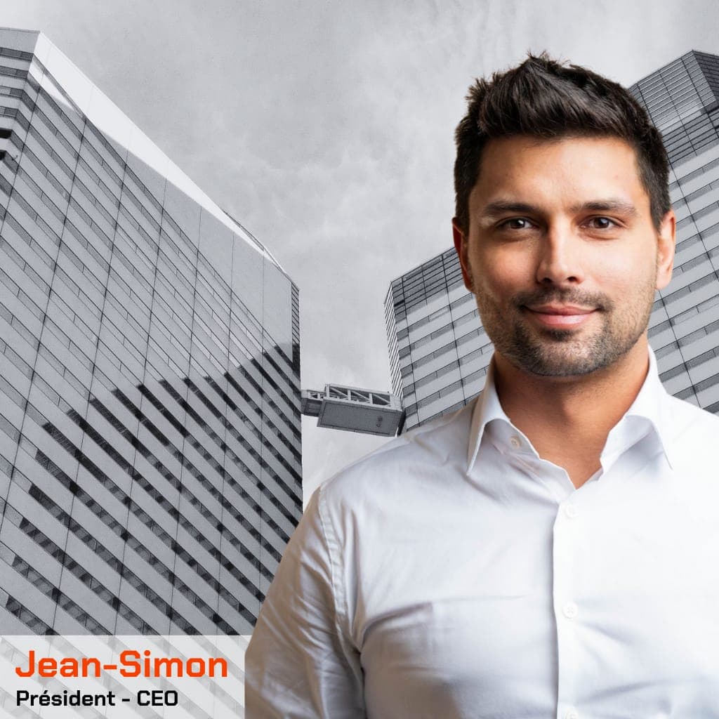 Portrait de Jean-Simon La Rochelle, avec son nom et son titre en français